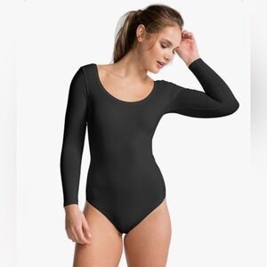 Spanx NWT Long Sleeve Bodysuit In Very Black Size Small Style FS6015